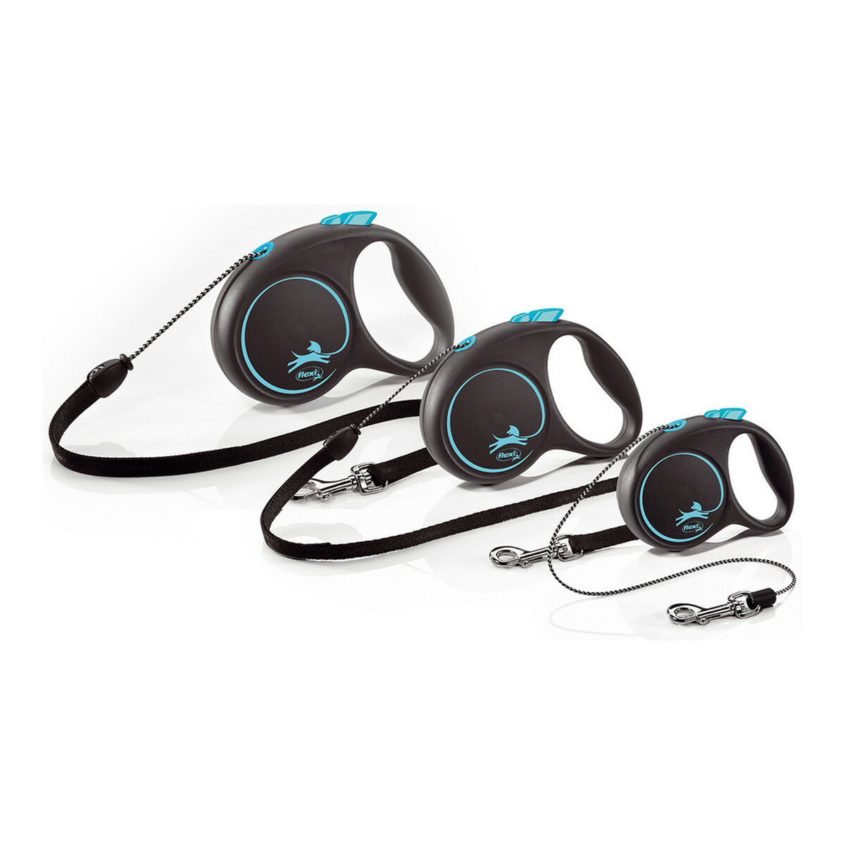 Suņa pavadas Flexi BLACK DESIGN 5 m Rozā S Izmērs